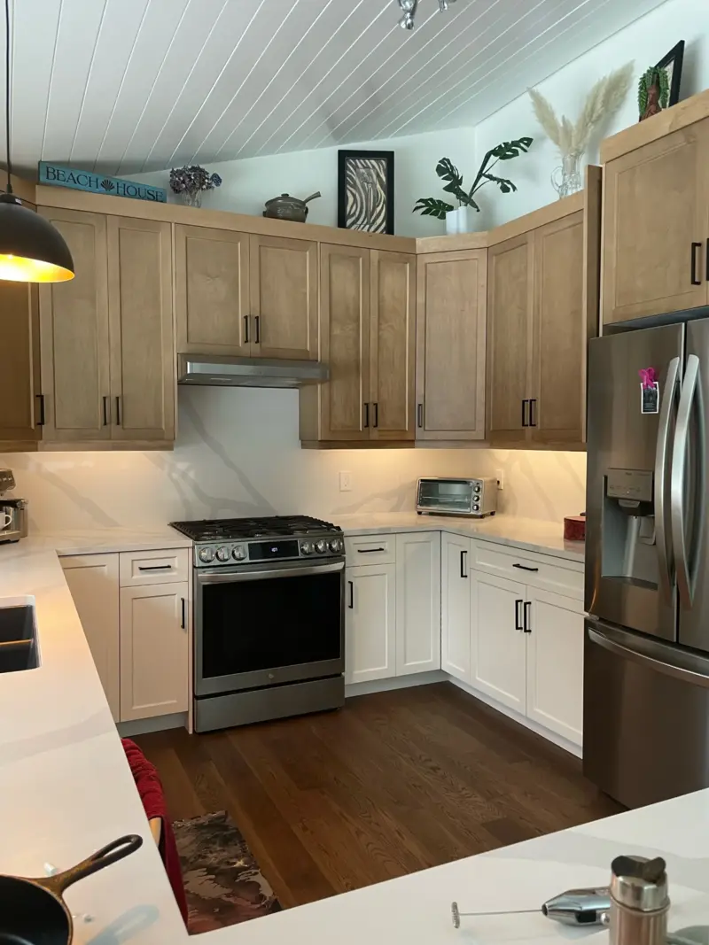 Rustic Stain cabinets